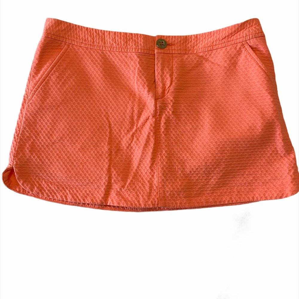 Lilly Pulitzer Neon Orange Skort Size 4